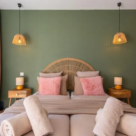 Cosy 2-3 Pers, Balcon, Parking Privé, Clim, Wifi - 15 Min Sanctuaire Apartamento *